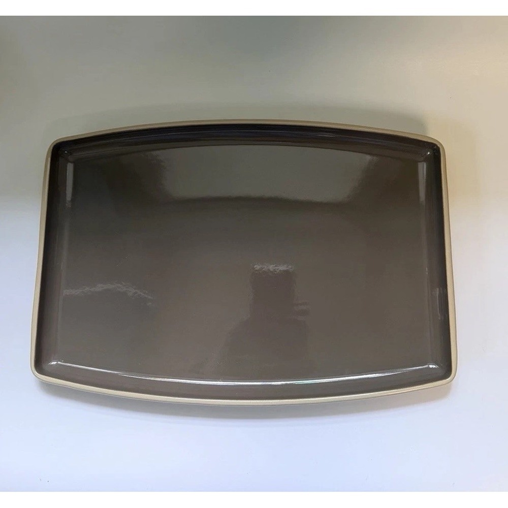 RETIRED‎ Pampered Chef Stoneware Rectangle Large Entertaining Platter Oven Safe